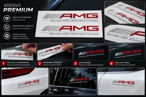 Set stemma adesivo amg - ✨set, 2